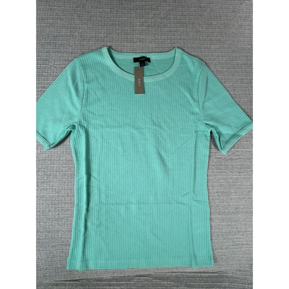 J. CREW Mint green short sleeve t shirt knit top Size Small Style AJ620 - Picture 3 of 8